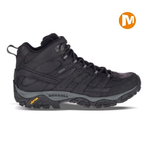 Pánské Trekové Boty Merrell Moab 2 Prime Mid Waterproof Černé (CZ. MKIOC)